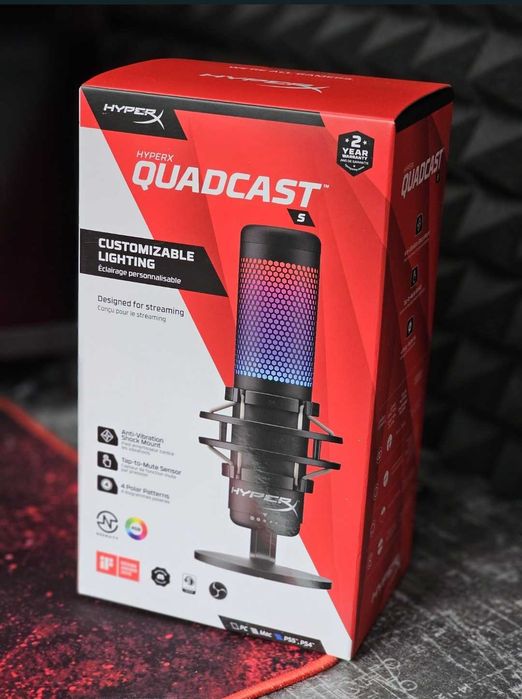 HyperX QuadCast S RGB — Новий, з гарантією!