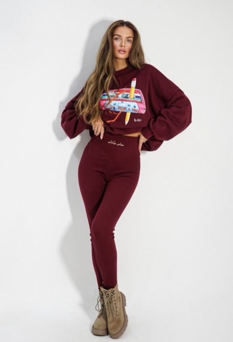 Legginsy Hypnotized me Bordowe LilaLou