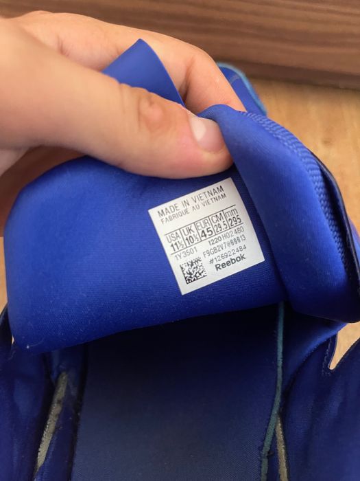 Reebok insta pump blue