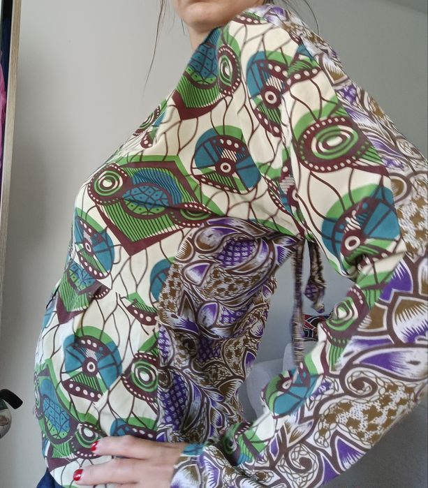 Bluzka boho jedwabna Marni x H&M, rozm.36