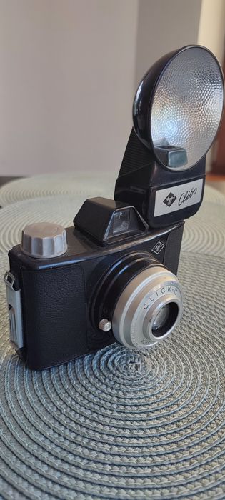 Aparat antyk AGFA CLICK-II z lampą CLIBO