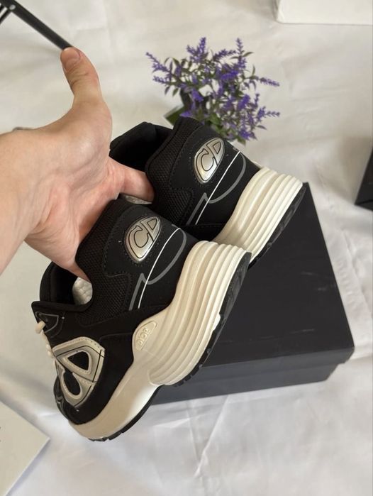 Кросівки Christian Dior b30 BLACK / чорні крістіан діор 630 HOBI