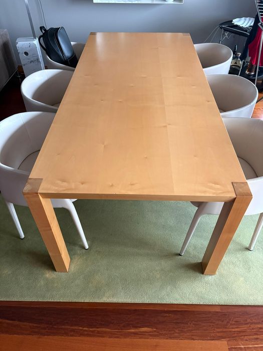 Mesa de Jantar Madeira Maciça Sicomoro