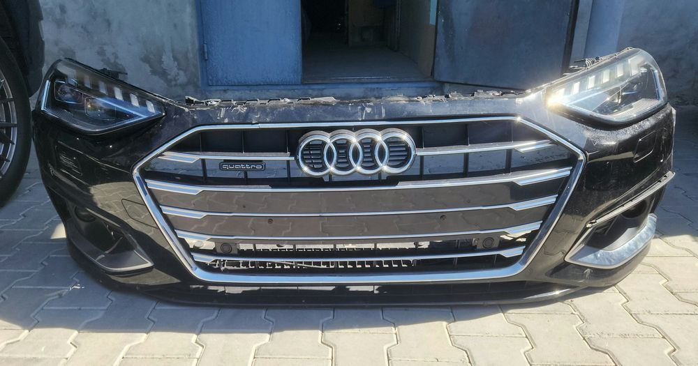 Бампер Audi A4 B9. Комплектний. Фари комплект. Audi A4 B9.