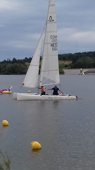 Katamaran Nacra  Inter 18 plus przyczepa.