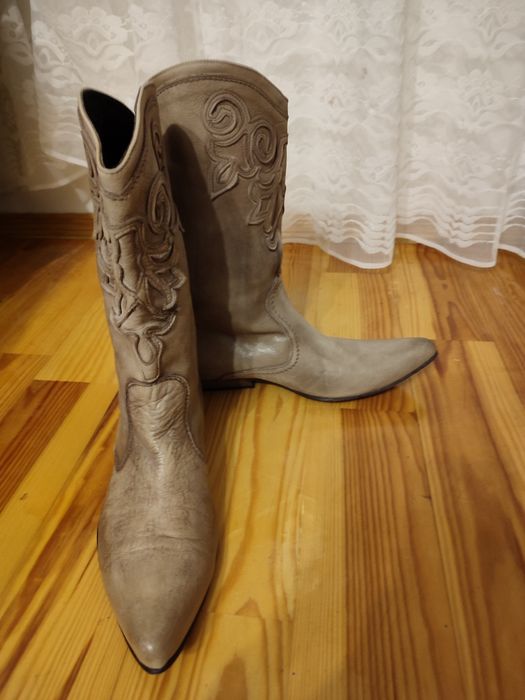 Чоботи козаки вінтажні Cavalli original Сапоги