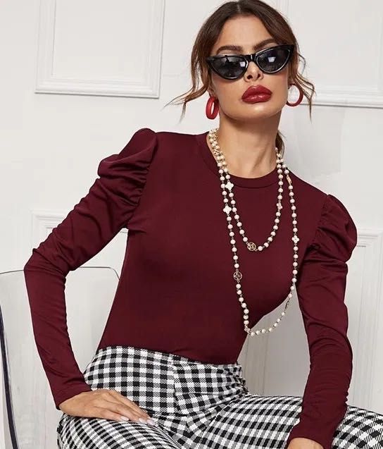 Bluzka bufki S.zieleń