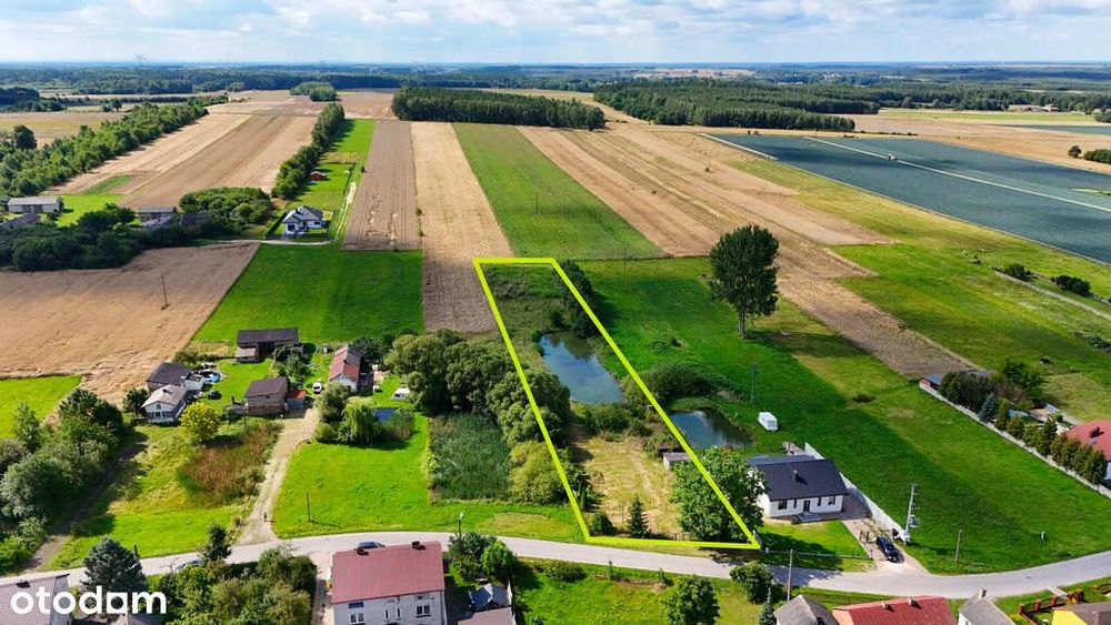 Działka 4000 m² z WZ i stawem w okazyjnej cenie!
