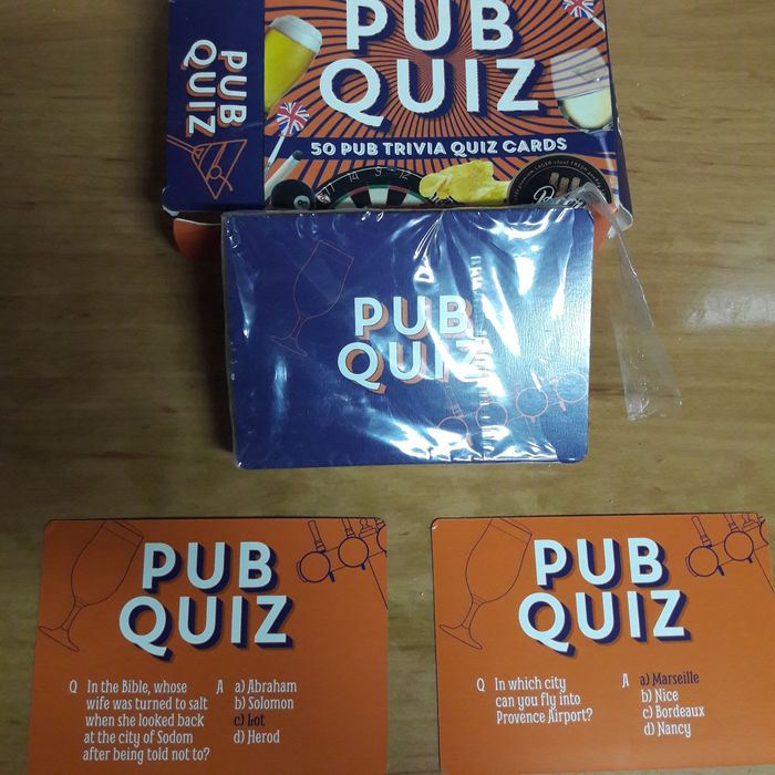 Игры на английском языке. Pub quiz . 50 trivia quiz cards. Новые