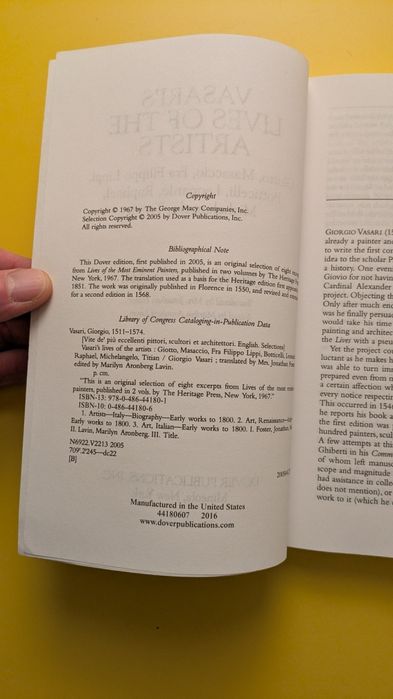 Vasari's Lives of the Artists