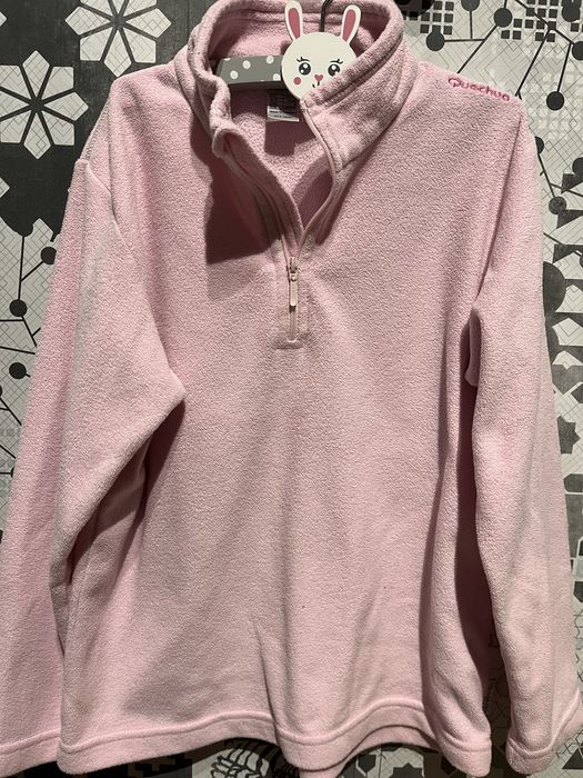 Polarowa różowa bluza decathlon 122/128
