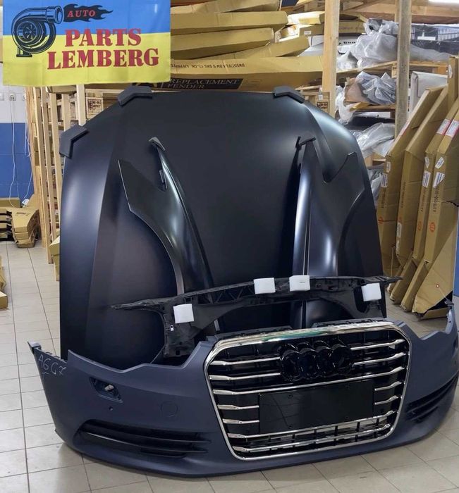Audi A6 C7 передній бампер решітка Ауді А6 Ц7