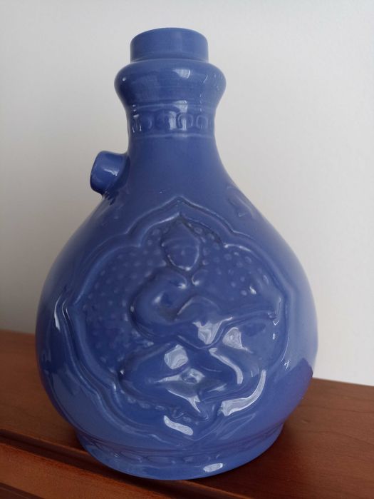 Jarra cerâmica holandesa azul de Delft para túlipas