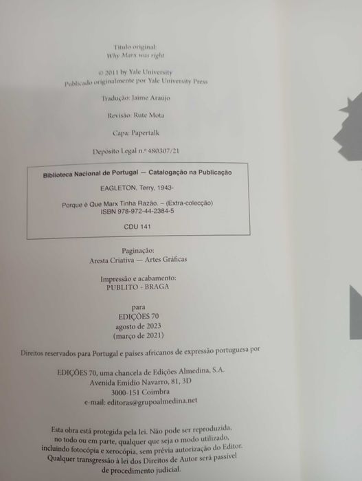 livro "Por que é que Marx tinha razão"