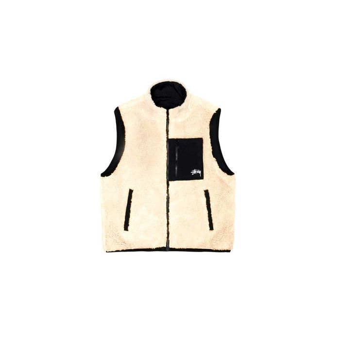 Жилет двосторонній STUSSY Sherpa Reversible Vest Beige