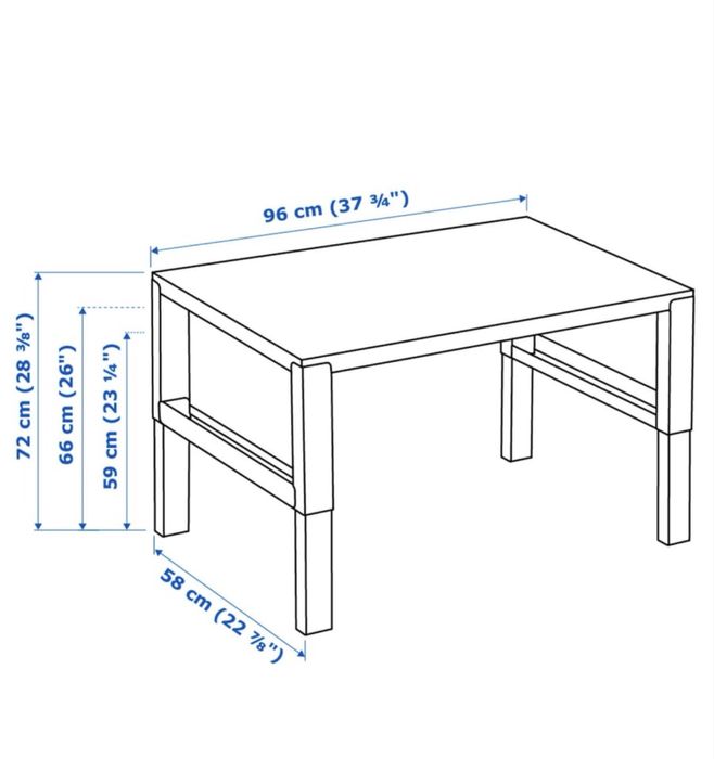 Biurko z nadstawką Ikea Pahl
