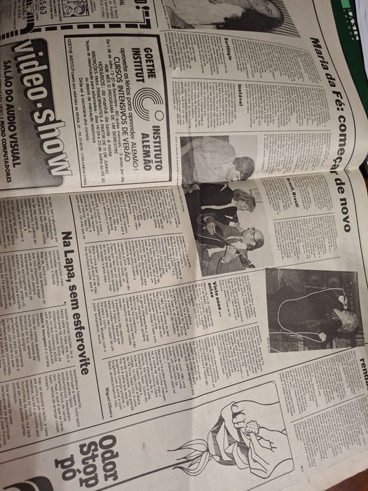 Jornal O Sete ano 1985 Maria da Fe fado o segundo fôlego