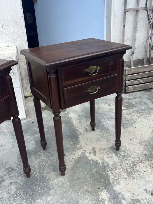 Mesas de cabeceira vintage madeira