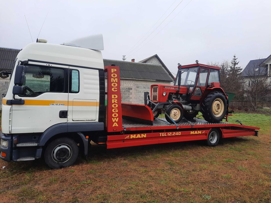 laweta pomoc holownik bus koparka traktor widlak kontener przyczepa domek
