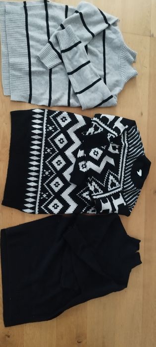 Swetry H&M bawełna - S oversize trzy sztuki