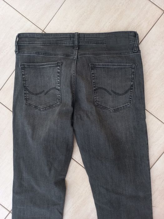 firmowe męskie spodnie jeans-JACK&JONES-33/34-L-elastyczne