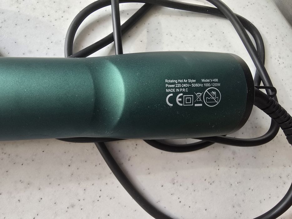 Фен щітка для волосся 2в1 обертовий стайлер браш набір для сушіння