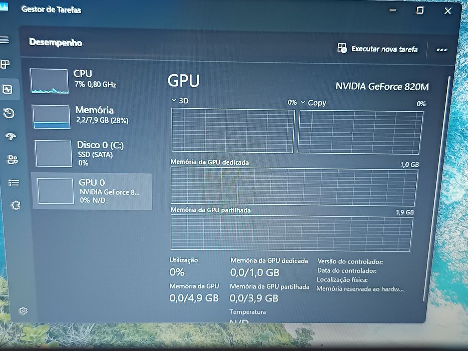 Portátil Acer / 8GB RAM / SSD 120GB / Gráfica dedicada