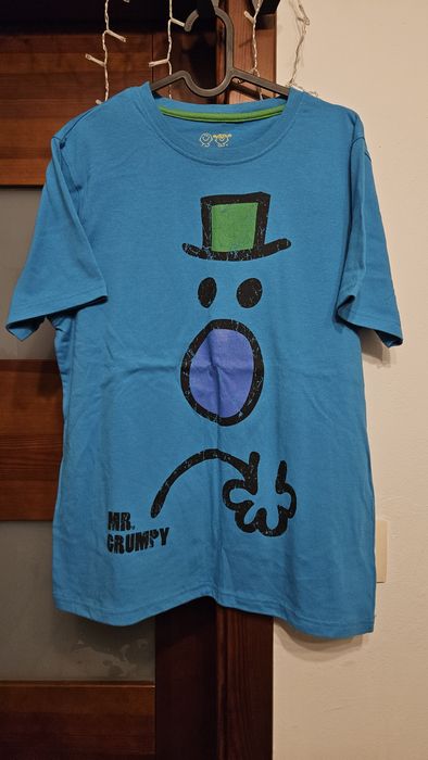 Koszulka niebieska t-shirt grumpy