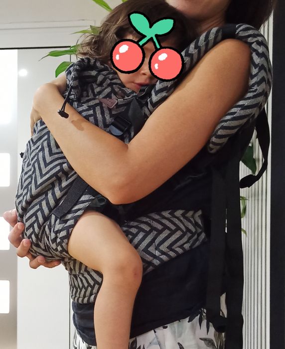 Mochila porta bebés Little frog prime carrier v2 - mistura linho