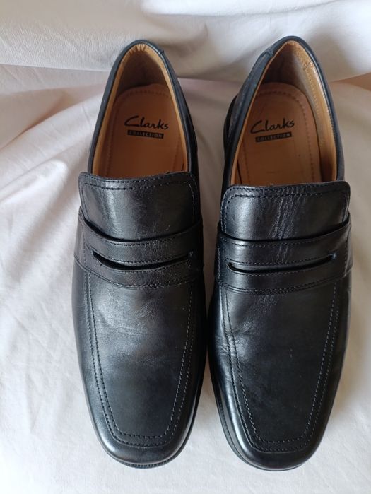 Туфлі Clarks чоловічі шкіра 42,5(28,5см)Туфлі Geox 44 (29,5) шкіра.