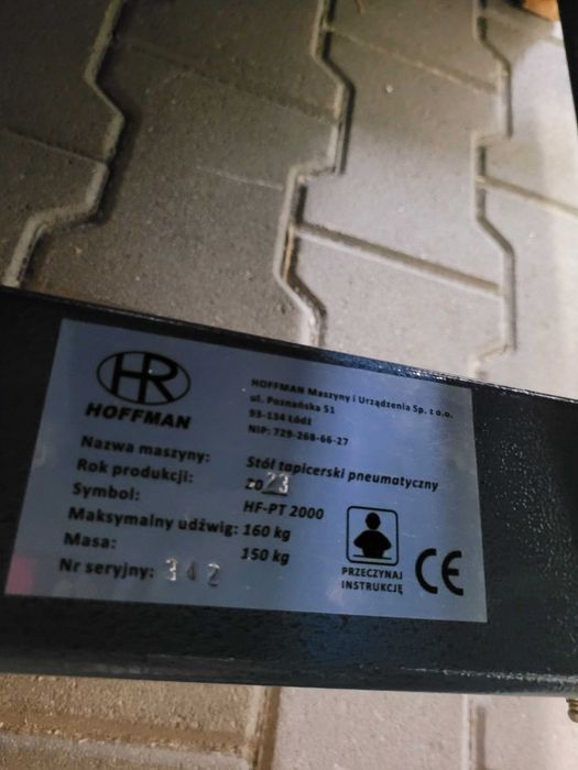 stol tapicerski pneumatyczny nowy hoffman z kobylkami