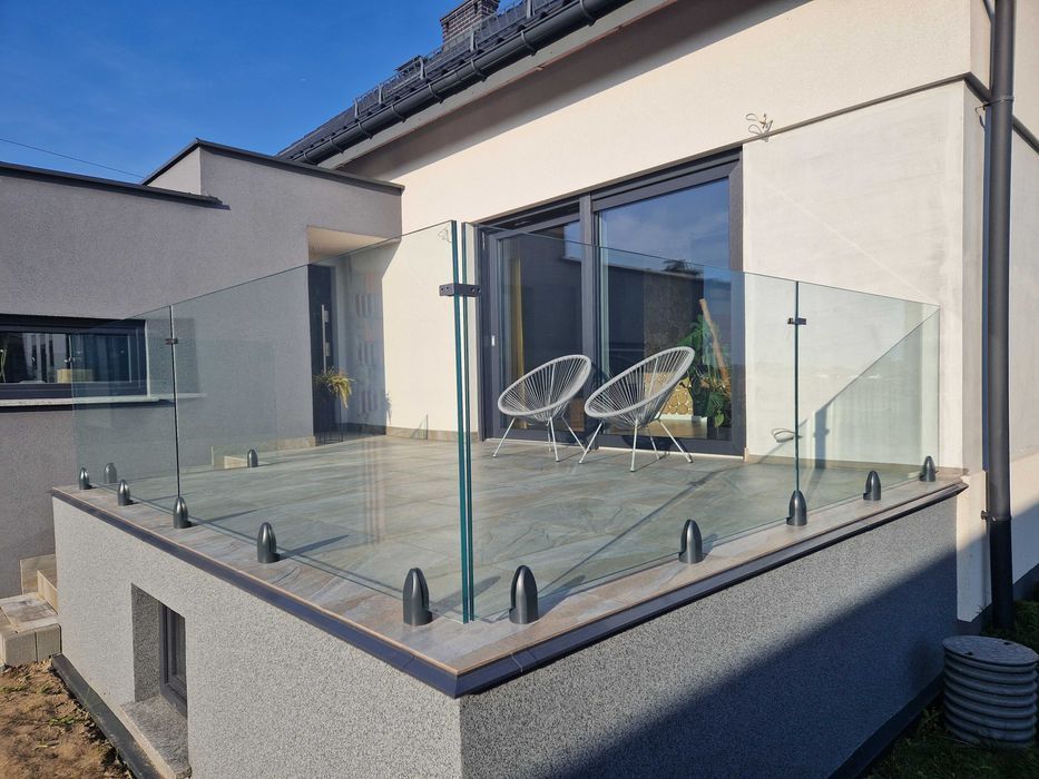 Balustrada szklana - Producent - aluminiowe, nierdzewne INOX