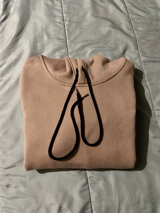 Camisola Bege Básica Hoodie