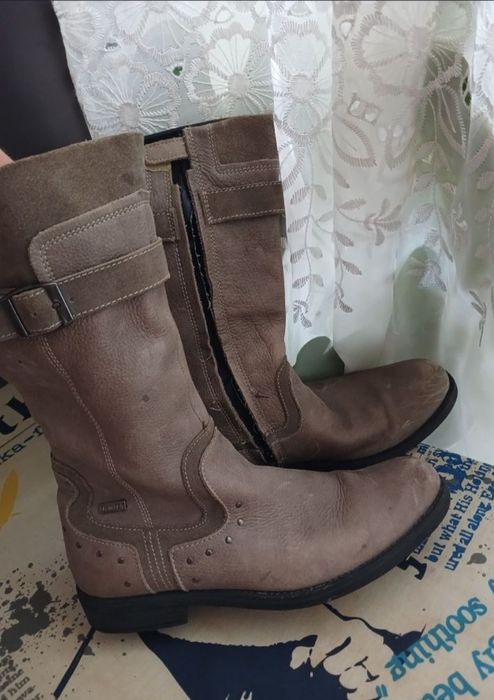 Шкіряні чобітки 39р