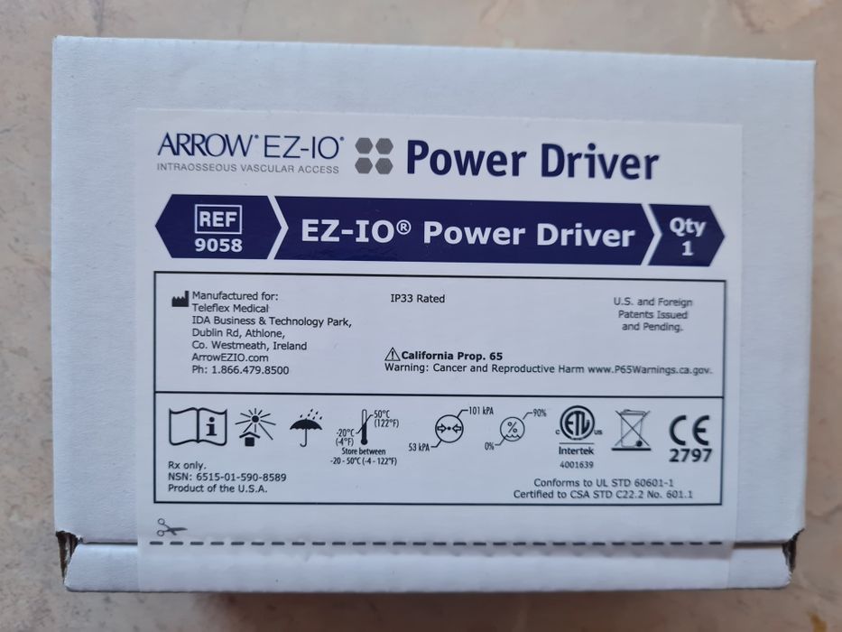 Продам електричну систему внутрикісткового доступу Arrow EZ-IO Power Driver, REF 9058 комплектом
