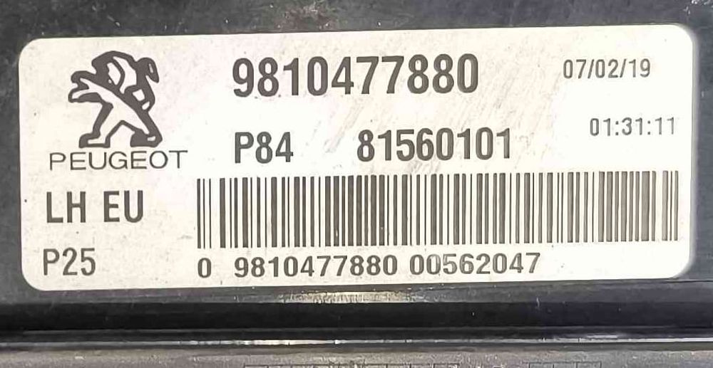 Farolim da Mala Esquerdo 9810477880 - PEUGEOT 3008 II SUV