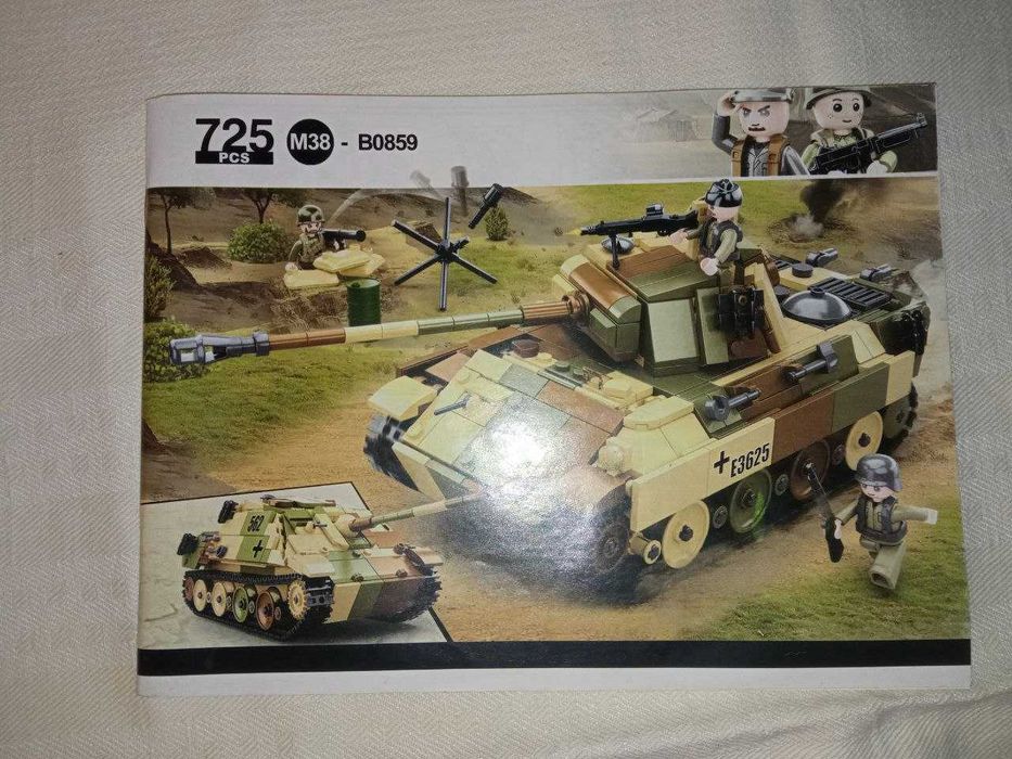 Sluban Army конструктор бойовий танк, військова техніка для дітей LEGO