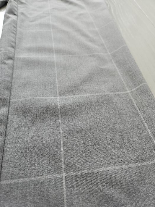 Spodnie meskie Bershka szare krata eleganckie