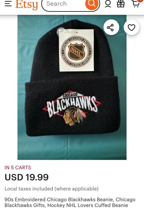 Вінтажна шапка Rossmor ind./NHL/Chicago Blackhawks 90s