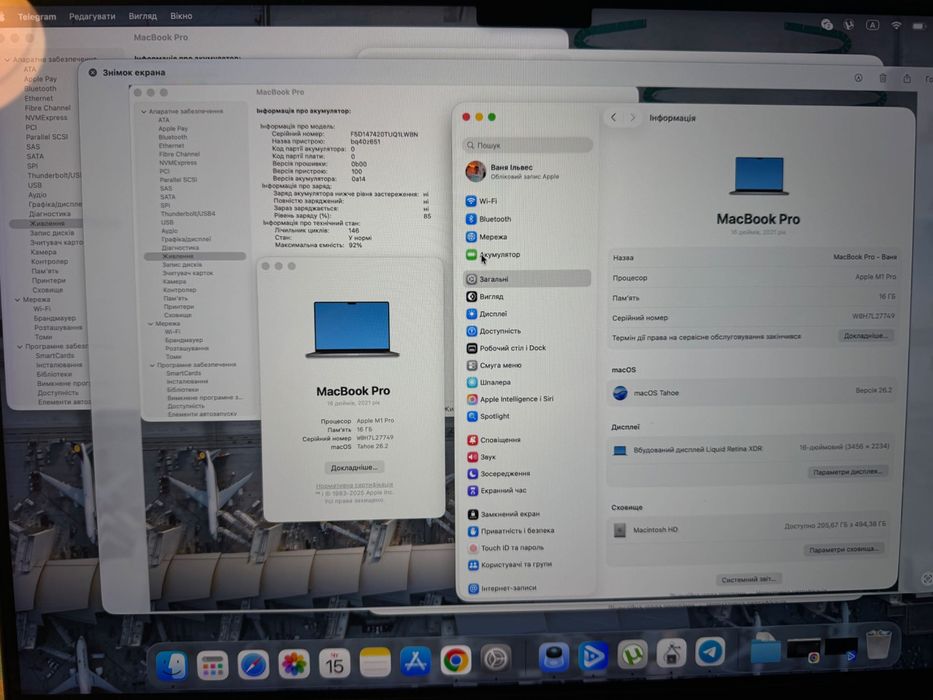 MacBook pro m1 pro 16" 16/512