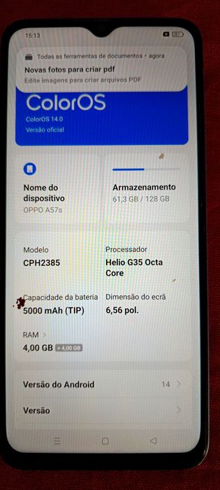 OPPO A57s  8 Gb e 128 Gb