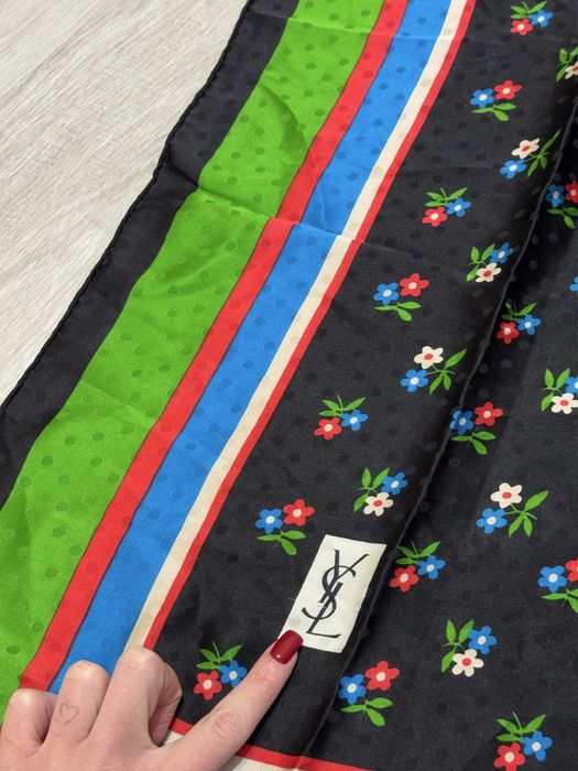 Вінтажна шовкова хустка Yves Saint Laurent оригінал
