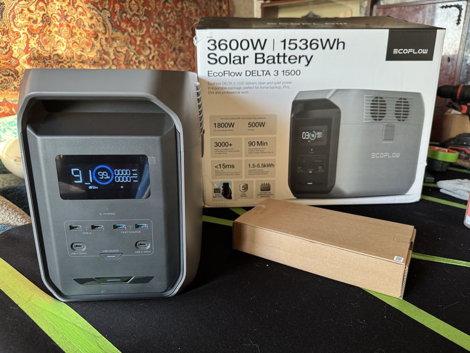 Зарядна станція Ecoflow Delta 3 1500 / 1800 Вт / 1536 Вт⋅год / LiFePO4 (EFDELTA1500-EU)