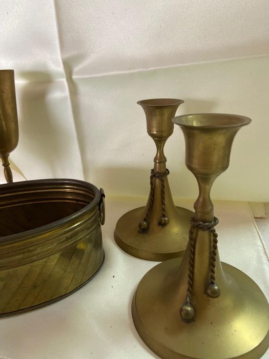 Conjunto de 5 peças em latão