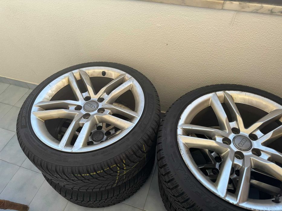 Jantes Audi TT 8J 18” Originais 8J0 601 025 AN + Pneus Dunlop Winter Sport 3D