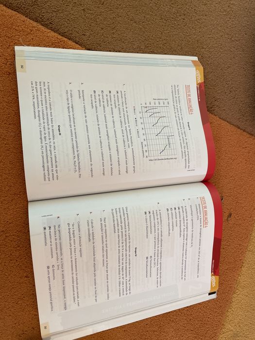 Física e química 10 livro de testes