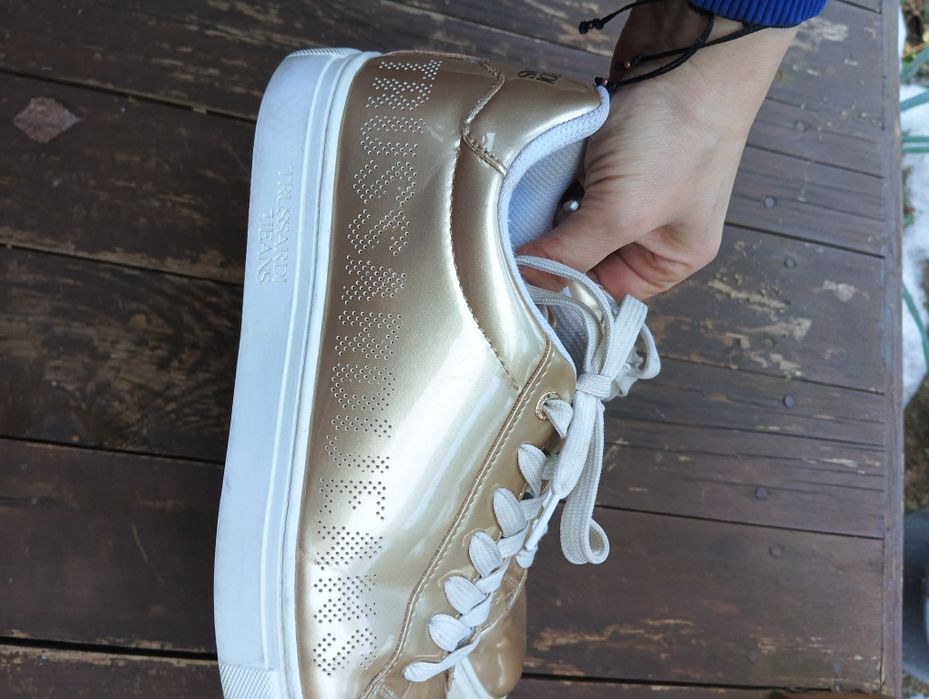 Sneakersy Tussardi Jeans 41 gold