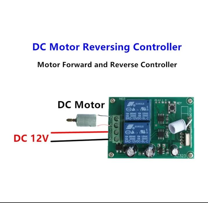 Реле управління для воріт. 12 вольт. Реле працює з пульта.