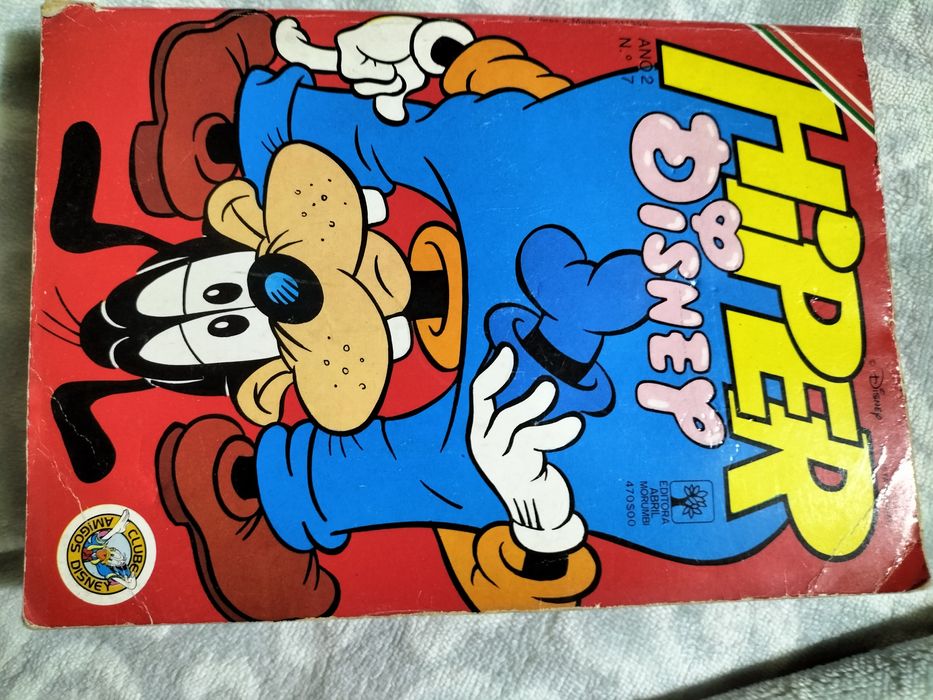 Livro banda desenhada Hiper disney anos 90