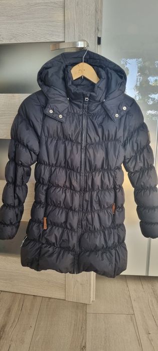Puchowy płaszczyk/kurtka r.146 dla dziewczynki